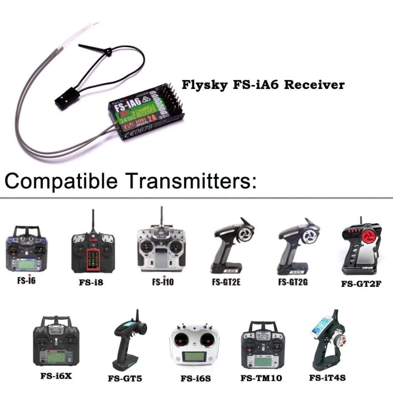 Flysky FS-IA6 Ontvanger 6CH Du - Drone Battery Plate recensie en prijs