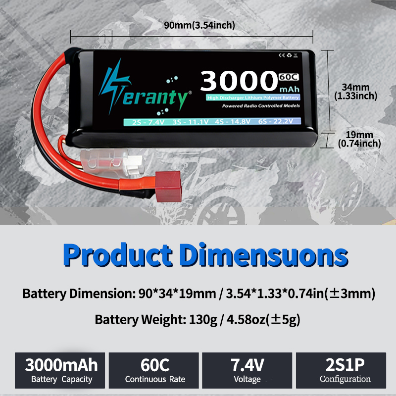 TERANTY 2S 3000mAh Lipo Batter - Drone Battery Plate recensie en prijs