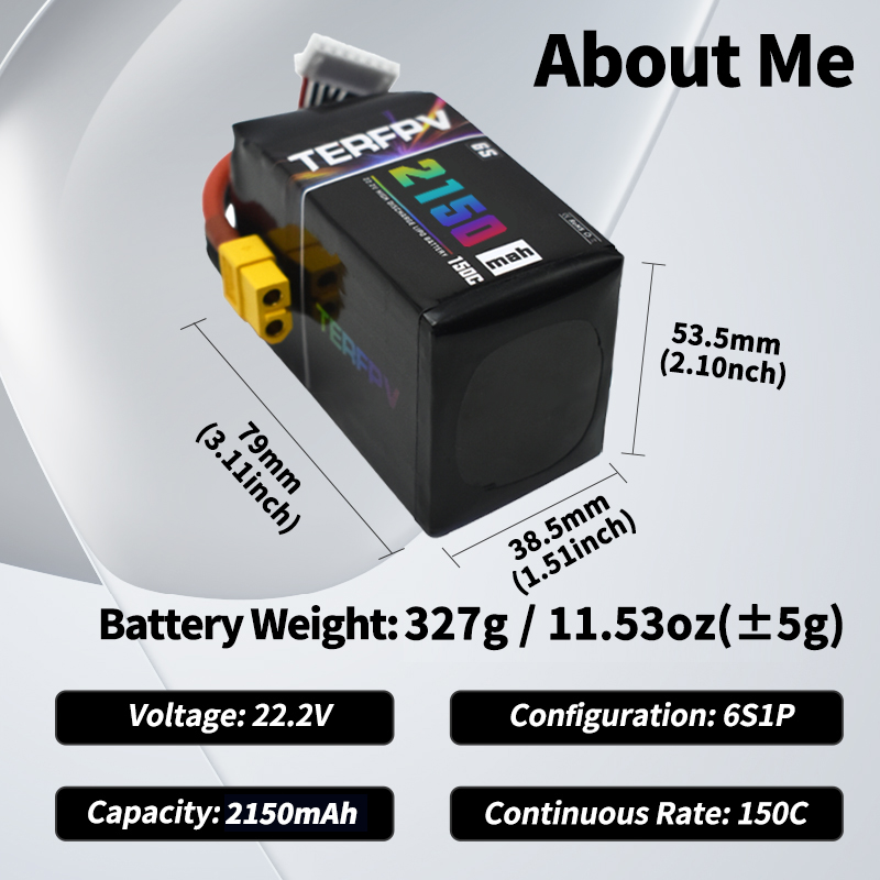TERFPV Lipo Batterij 6S 22.2V  - Drone Battery Plate recensie en prijs