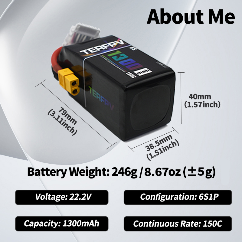 TERFPV Lipo Batterij 6S 22.2V  - Drone Battery Plate recensie en prijs