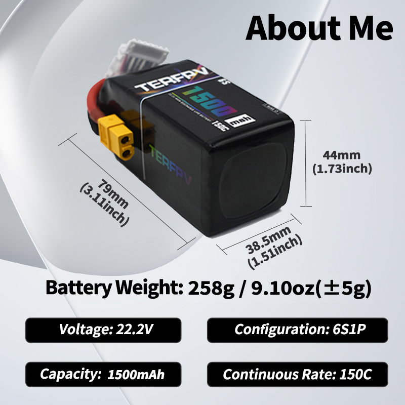 TERFPV Lipo Batterij 6S 22.2V  - Drone Battery Plate recensie en prijs