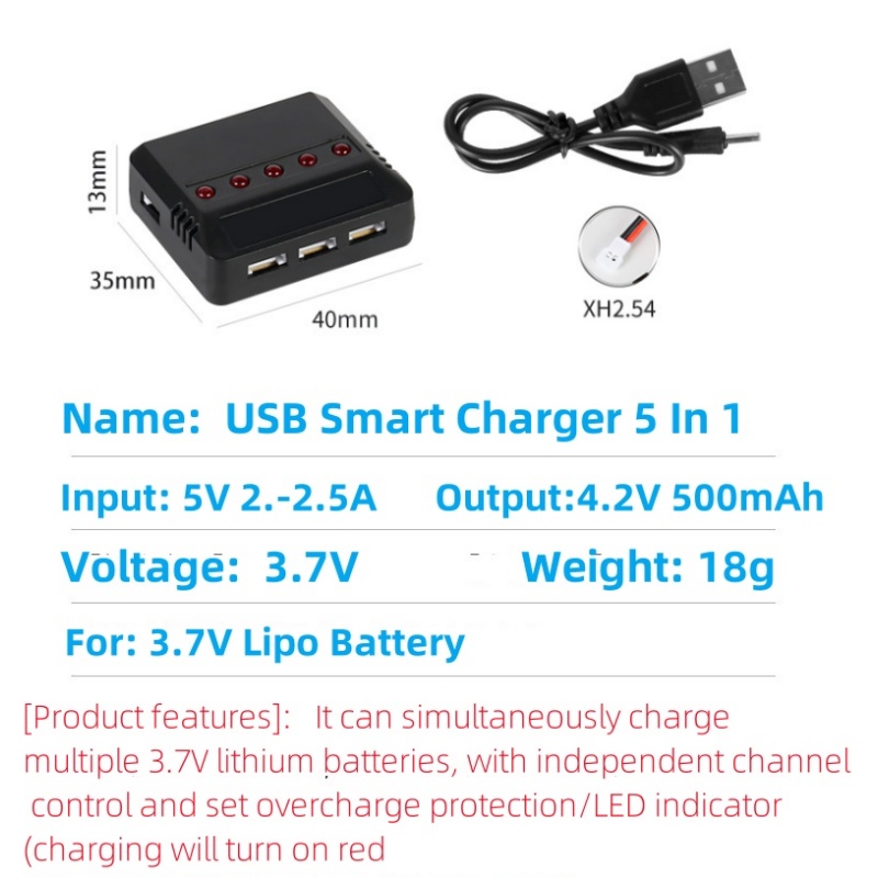 Syma X5HW X5HC X5C X5SW 3.7V 5 - Drone Battery Balance Charger recensie en prijs